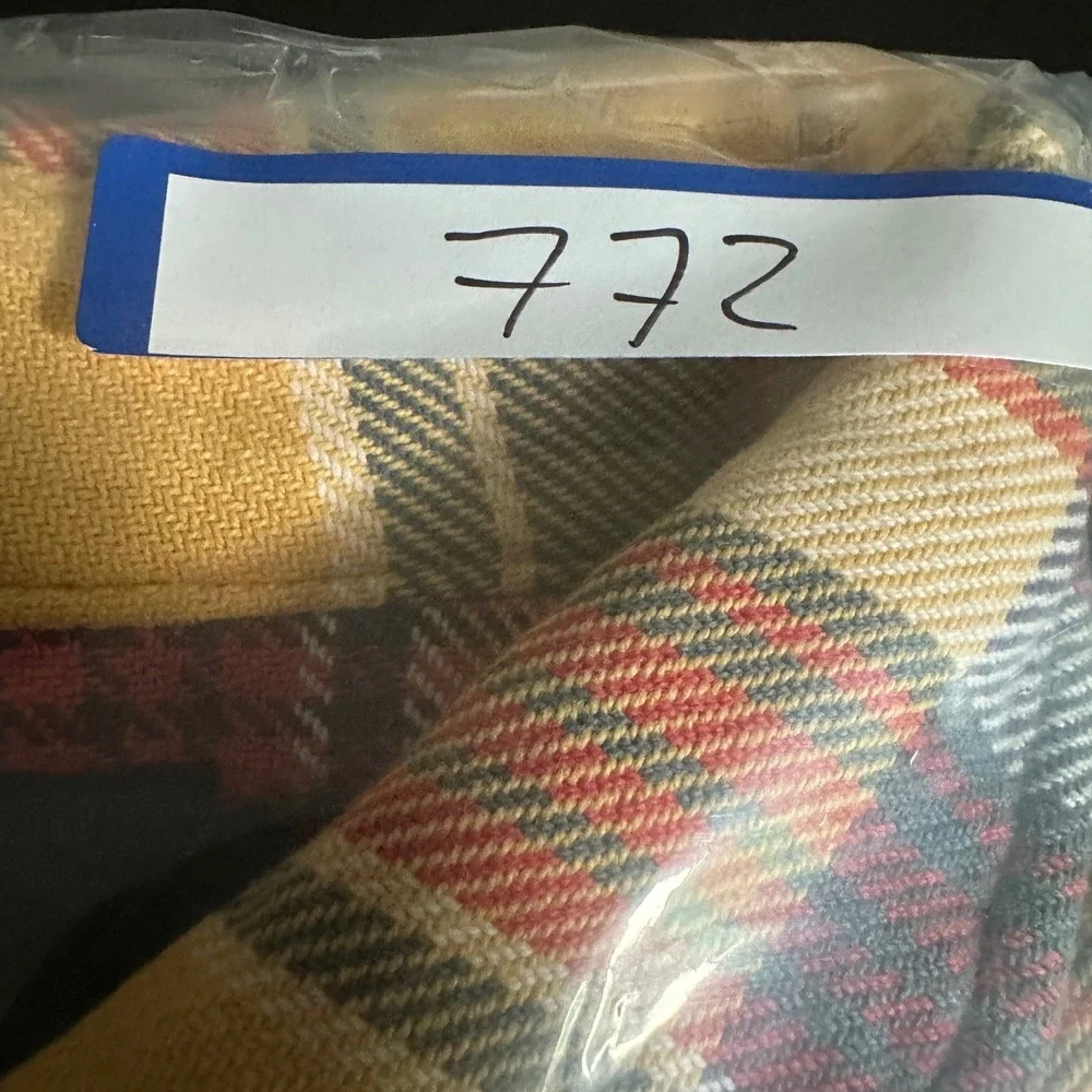 Ralph Lauren Mens XL Plaid Flannel Double Pocket Heavy weight Button Down Shirt
